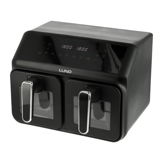 FRYTKOWNICA BEZTŁ. 2200W 4L+4L CZARNA -zdjęcie numer 3