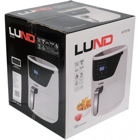 FRYTKOWNICA BEZTŁ. 5,7L 1800W LED, BIAŁA -zdjęcie numer 9