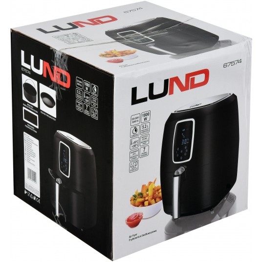 FRYTKOWNICA BEZTŁUSZCZOWA 5,2L 1800W LED -zdjęcie numer 11