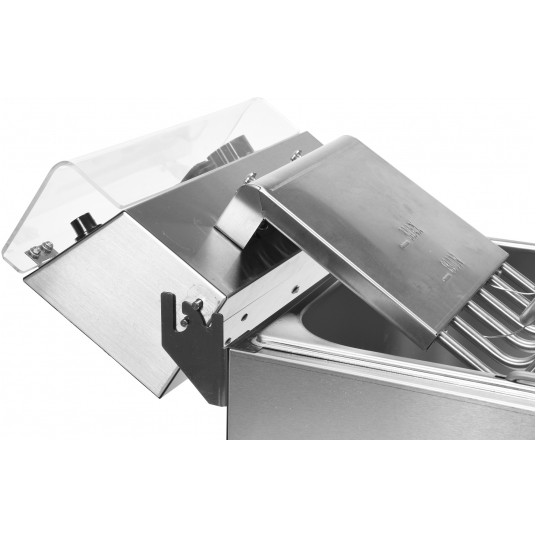 FRYTOWNICA DWUKOMOROWA 2x11,5L Z SZAFKĄ -zdjęcie numer 7