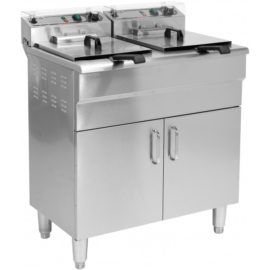 FRYTOWNICA DWUKOMOROWA 2x11,5L Z SZAFKĄ -zdjęcie numer 4