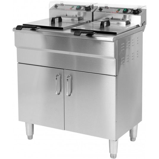 FRYTOWNICA DWUKOMOROWA 2x11,5L Z SZAFKĄ -zdjęcie numer 1