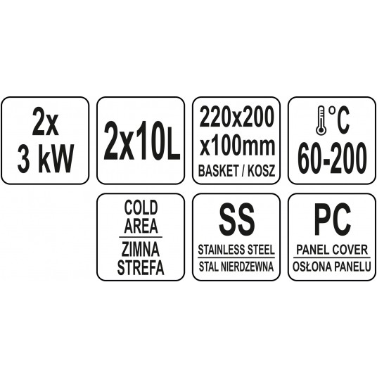 FRYTOWNICA PODWÓJNA 2x6L -zdjęcie numer 7