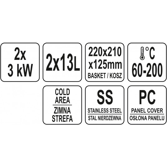 FRYTOWNICA PODWÓJNA 2x8L -zdjęcie numer 7