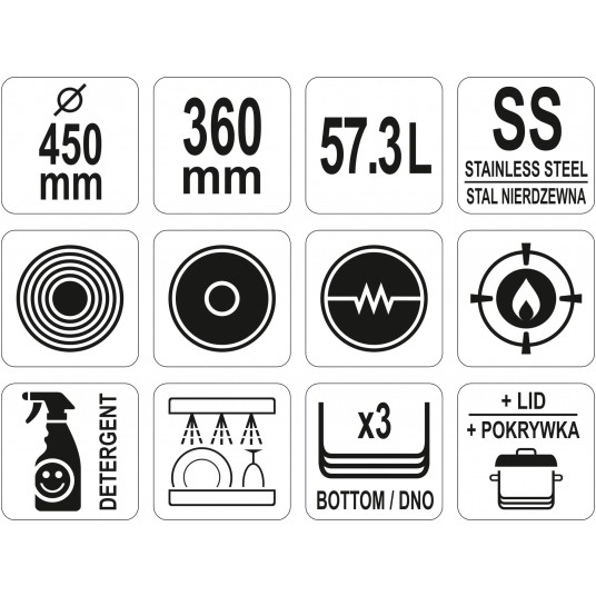 GARNEK ŚREDNI Z POKRYWKĄ SS 45x36 57,3L -zdjęcie numer 3