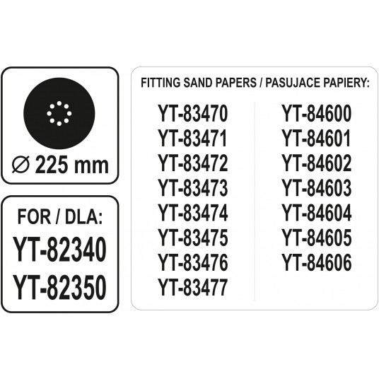 GŁOWICA SZLIFIERSKA OKRĄGŁA 225MM -zdjęcie numer 2