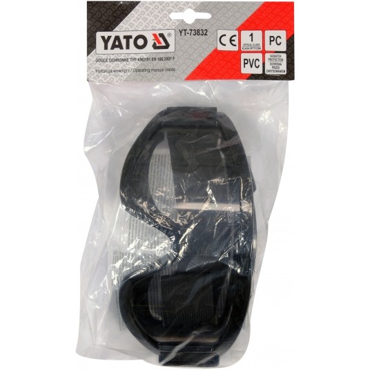 GOGLE OCHRONNE Z WYWIETRZ. CZARNA RAMA -zdjęcie numer 5