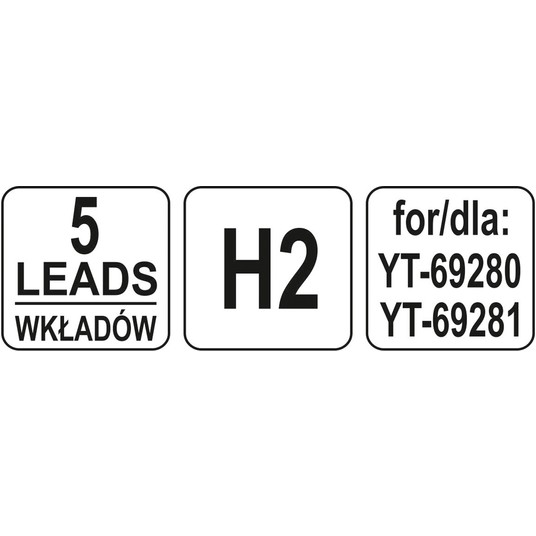 GRAFIT H2 /5 SZT/ -zdjęcie numer 2