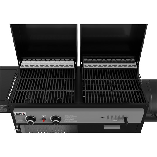 GRILL 4W1, GAZ.+WĘGL.+WĘDZARNIA, 8,5KW -zdjęcie numer 12