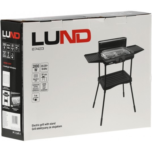 GRILL EL. STOJĄCY 2000W 36 X 22,5CM -zdjęcie numer 12