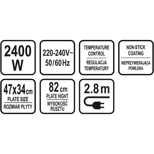 GRILL ELEKTRYCZNY 2000-2400W -zdjęcie numer 11