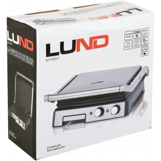 GRILL ELEKTRYCZNY 2000W, 29,5X24CM -zdjęcie numer 14