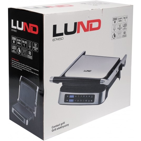 GRILL ELEKTRYCZNY 2000W, PANEL LED -zdjęcie numer 9