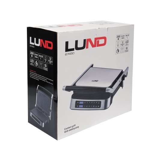 GRILL ELEKTRYCZNY 2000W, PANEL LED -zdjęcie numer 2