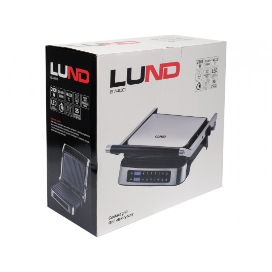 GRILL ELEKTRYCZNY 2000W, PANEL LED -zdjęcie numer 2
