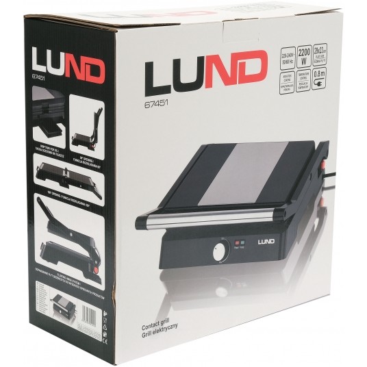 GRILL ELEKTRYCZNY 2200W, 29X23CM -zdjęcie numer 8