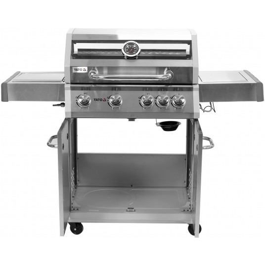 GRILL GAZ. 4+1 STAL NIERDZ.14,2KW, SZYBA -zdjęcie numer 4