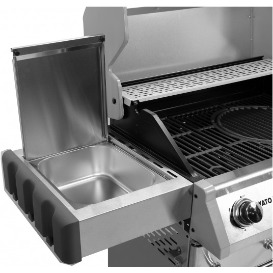 GRILL GAZ. 4+1 STAL NIERDZ.14,2KW, SZYBA -zdjęcie numer 8