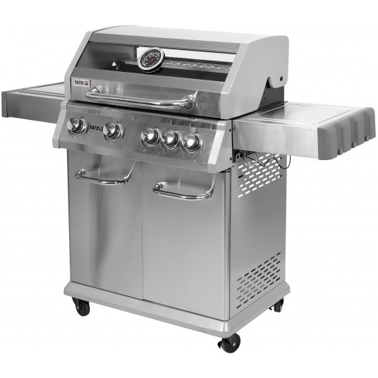 GRILL GAZ. 4+1 STAL NIERDZ.14,2KW, SZYBA -zdjęcie numer 2