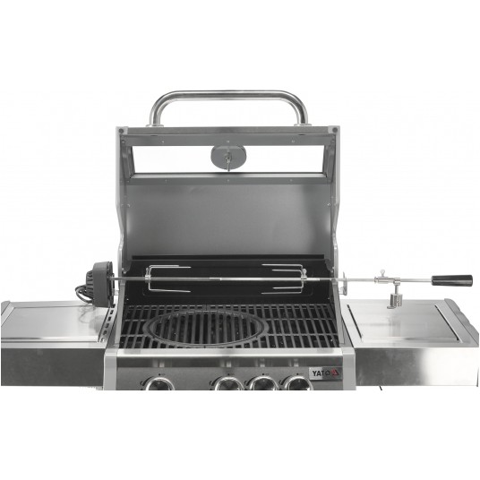 GRILL GAZ. ITAMI 3+1 INOX.11,5KW,Z SZYBĄ -zdjęcie numer 11