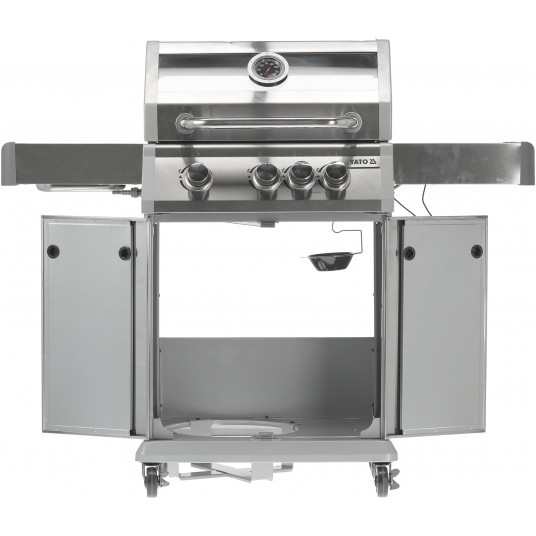 GRILL GAZ. ITAMI 3+1 INOX.11,5KW,Z SZYBĄ -zdjęcie numer 16