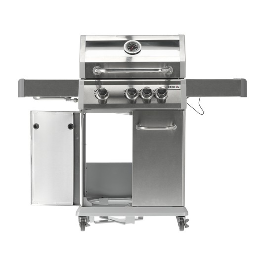 GRILL GAZ. ITAMI 3+1 INOX.11,5KW,Z SZYBĄ -zdjęcie numer 10