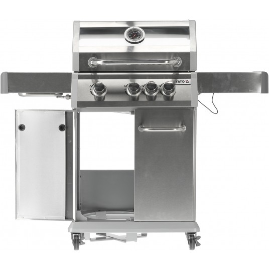 GRILL GAZ. ITAMI 3+1 INOX.11,5KW,Z SZYBĄ -zdjęcie numer 15