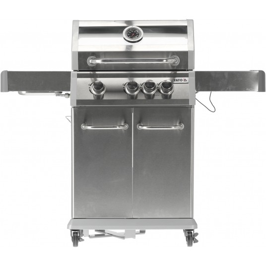 GRILL GAZ. ITAMI 3+1 INOX.11,5KW,Z SZYBĄ -zdjęcie numer 1
