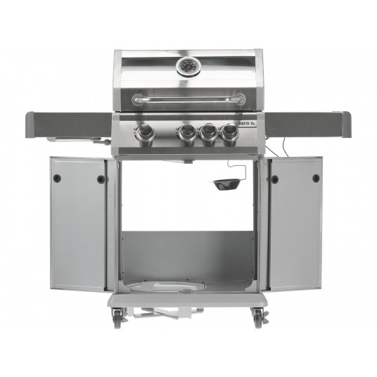 GRILL GAZ. ITAMI 3+1 INOX.11,5KW,Z SZYBĄ -zdjęcie numer 11