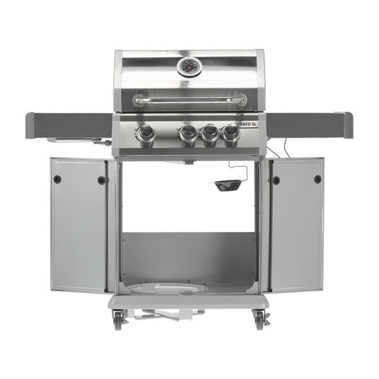 GRILL GAZ. ITAMI 3+1 INOX.11,5KW,Z SZYBĄ -zdjęcie numer 11