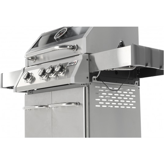 GRILL GAZ. ITAMI 3+1 INOX.11,5KW,Z SZYBĄ -zdjęcie numer 4