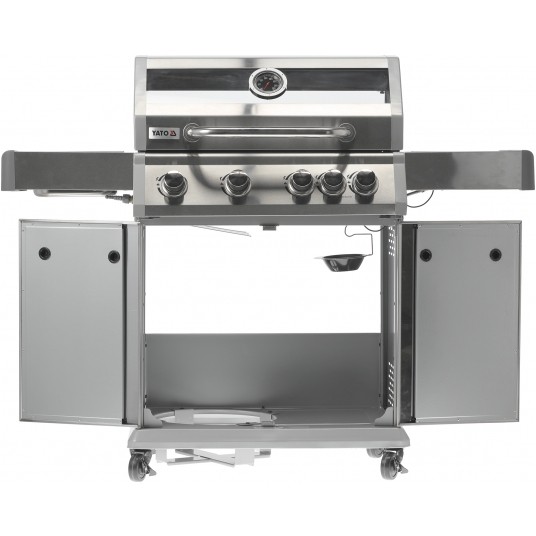 GRILL GAZ. ITAMI 4+1 SS.14,2KW, SZYBA -zdjęcie numer 22