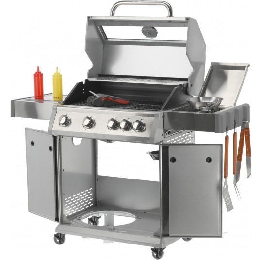 GRILL GAZ. ITAMI 4+1 SS.14,2KW, SZYBA -zdjęcie numer 16