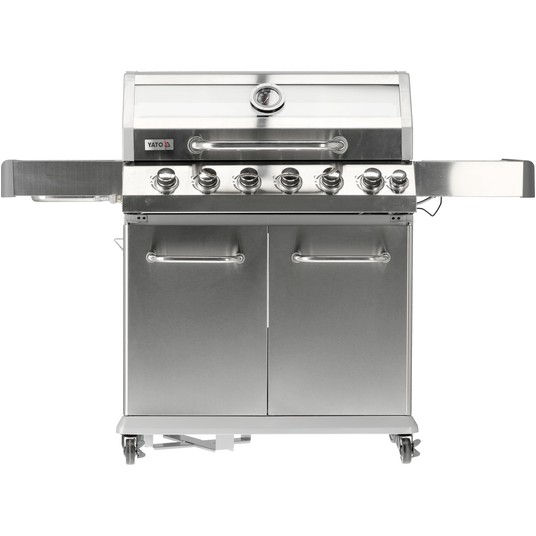 GRILL GAZ. ITAMI 6+1 INOX 20,5KW,Z SZYBĄ -zdjęcie numer 9