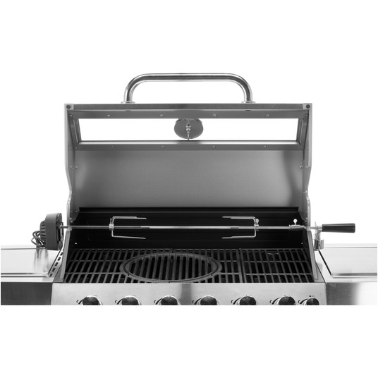 GRILL GAZ. ITAMI 6+1 INOX 20,5KW,Z SZYBĄ -zdjęcie numer 8