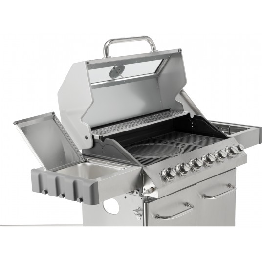 GRILL GAZ. ITAMI 6+1 INOX 20,5KW,Z SZYBĄ -zdjęcie numer 13