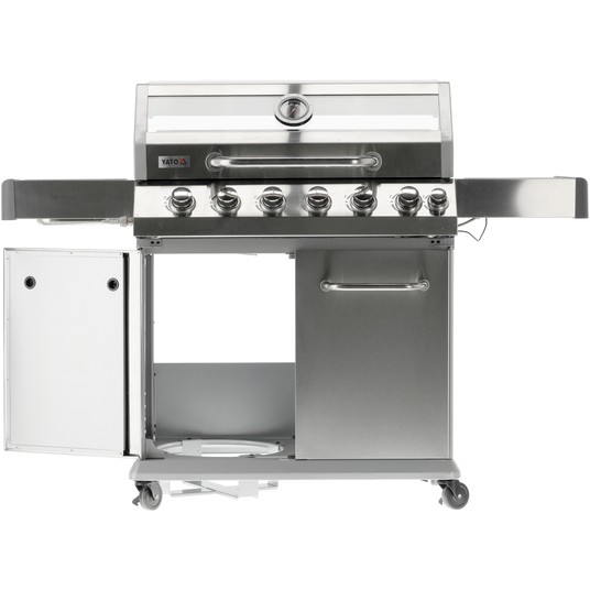 GRILL GAZ. ITAMI 6+1 INOX 20,5KW,Z SZYBĄ -zdjęcie numer 10