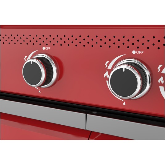 GRILL GAZ. OKAYA 4+1, 14,2KW, CZERWONY -zdjęcie numer 13