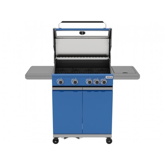 GRILL GAZ. OKAYA 4+1, 14,2KW, NIEBIESKI -zdjęcie numer 9