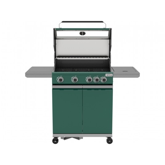 GRILL GAZ. OKAYA 4+1, 14,2KW, ZIELONY -zdjęcie numer 9