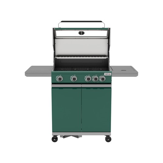 GRILL GAZ. OKAYA 4+1, 14,2KW, ZIELONY -zdjęcie numer 9