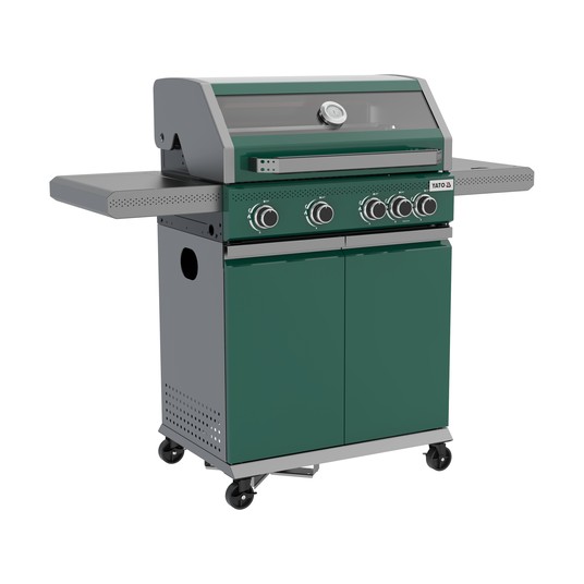 GRILL GAZ. OKAYA 4+1, 14,2KW, ZIELONY -zdjęcie numer 8