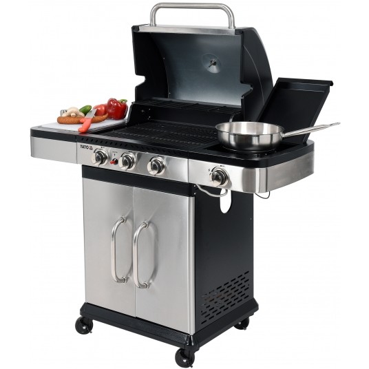 GRILL GAZOWY 3+1 STAL NIERDZEWNA 11,2KW -zdjęcie numer 18