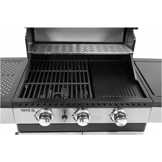 GRILL GAZOWY 3+1 STAL NIERDZEWNA 11,2KW -zdjęcie numer 24