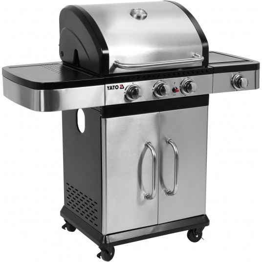 GRILL GAZOWY 3+1 STAL NIERDZEWNA 11,2KW -zdjęcie numer 10