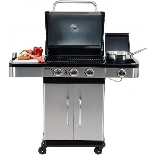 GRILL GAZOWY 3+1 STAL NIERDZEWNA 11,2KW -zdjęcie numer 13