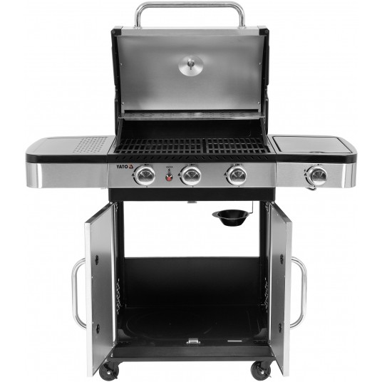 GRILL GAZOWY 3+1 STAL NIERDZEWNA 11,2KW -zdjęcie numer 4