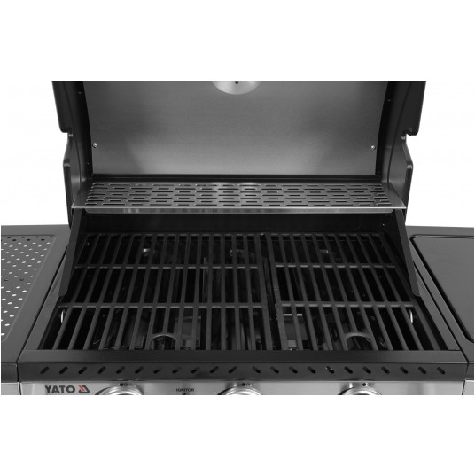 GRILL GAZOWY 3+1 STAL NIERDZEWNA 11,2KW -zdjęcie numer 5