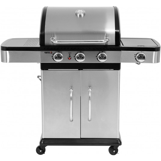 GRILL GAZOWY 3+1 STAL NIERDZEWNA 11,2KW -zdjęcie numer 2