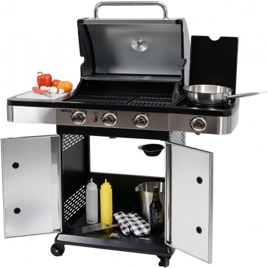 GRILL GAZOWY 3+1 STAL NIERDZEWNA 11,2KW -zdjęcie numer 25